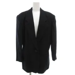 hanasaki テーラードジャケット シングル 11AR 1B ノーベント 総裏地 ウール 黒 ブラック /GV