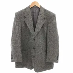 チェスターバリー CHESTER BARRIE ツイードテーラードジャケット シングル 2B 総裏地 ノーベント PM 総柄 グレー /GV