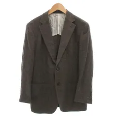 五大陸 gotairiku テーラードジャケット シングル AB5 2B 背抜き サイドベンツ ウール 茶 ブラウン /GV