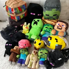 マインクラフト マイクラ ぬいぐるみ 大量まとめ売り 19点セット  クリーパー エンマーマン タグあり多数 19