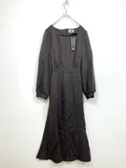 新品 ABITOKYO アビトーキョー 223D0018AB 定価6280円 バックリボンマーメイドロング ワンピース sizeF/ダークブラウン ■■レディース