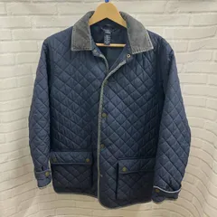POLO RALPH LAUREN/ポロラルフローレン/キルティングジャケット/襟裏コーデュロイ/古着/表記サイズL/ネイビー