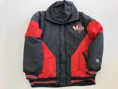 LOGO7 NBA CHICAGO BULLS ロゴセブン シカゴブルズ 中綿ナイロン スタジアムジャケット ブルゾン M ブラック レッド