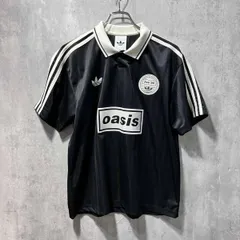 adidas × oasis 半袖Tシャツ ツアージャガード ジャージ Sサイズ ブラック KT3434 2J0002 アディダス オアシス