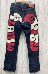 Evisu mighty マイティー 30×35 濃い濃い デニム 虎耳 - メルカリ