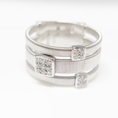 ダミアーニ DAMIANI パヴェダイヤ メッシュリング 750WG 15号 - メルカリ