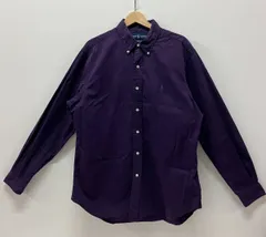 POLO RALPH LAUREN ポロ ラルフローレン 長袖シャツ ボタンダウン サイズL パープル コットン フィリピン製