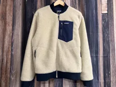 Patagonia パタゴニア フリース 22830FA19 クリーム系xネイビー S