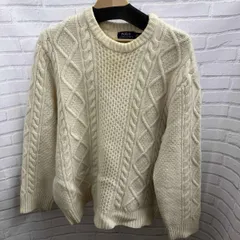 POLO RALPH LAUREN/ポロラルフローレン/ニット/カシミア混/ケーブルニット/ホワイト/表記サイズXXL