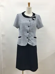 セロリー SELERY 上下セット 11 ネイビー系 ジャケット＆スカート 事務服 半袖 2512WR004