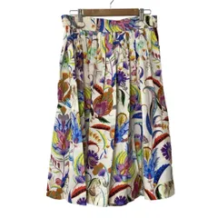 新品同　エトロ　ETRO スカート 膝丈　渋グリーン　シルク混　ペイズリー　M 中古・古着通販】ETRO (エトロ) ペイズリーシルクスカーフ パープル