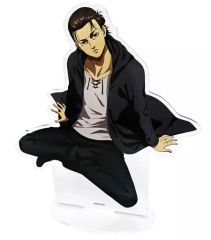 [Used] Acrylic Stand・Acrylic panel 14.Eren Yeager Character Acrylic Figure Sitting Version Attack Titan A3 STORE POP UP SHOP