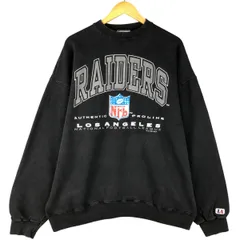 古着 90年代 LOGO ATHLETIC NFL LAS VEGAS RAIDERS ラスベガスレイダース プリントスウェットシャツ トレーナー メンズXL相当/eaa596779