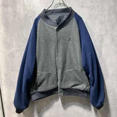 90-00s 古着 Disney ミッキー刺繍ジャケット サイズXL グレー×ネイビー ディズニー 