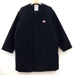 ダントン⭐️DANTON⭐️ウールモッサ⭐️ノーカラー⭐️ネイビー⭐️40 DANTON ダントン ウールモッサカラーレスコート ノーカラー 38ネイビー