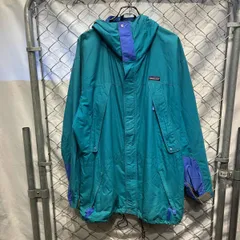 80-90s Patagonia ストームジャケット size L ブルーグリーン パープル パタゴニア 