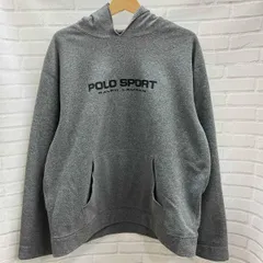 POLO SPORT / ポロ スポーツ / RALPH LAUREN / カナダ製 /フリースロゴフーディー / パーカー / サイズL / グレー