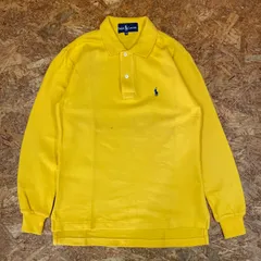 Ralph Lauren 長袖 ポロシャツ M イエロー 東京スタイル ラルフローレン ポロ ユーズド USED 古着 ヴィンテージ ビンテージ VINTAGE
