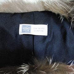 SAGA FOX (TRIM BESATZ GARNITURE) リアルファー シルバーフォックス