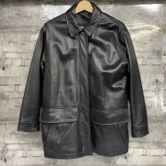 ブラック Eddie bauer エディーバウアー その他コート 90s レザーハーフコート インド製 サイズS ブラック