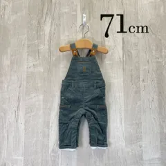 ap10953 OBAiBi オバイビ BABY ベビー オーバーオール 70 9M 71cm 緑 グリーン 熊 クマ ワンポイント カーゴ 長袖 9ヶ月 OBAÏBI