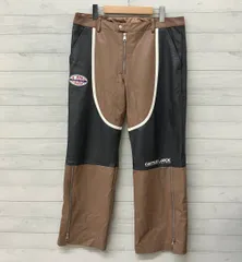 NIKE ナイキ レザーパンツ  Jordan x Travis Scott Cactus Jack Leather Pants DX8601-256 メンズ Lサイズ ブラウン ブラック