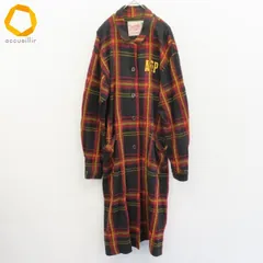 ヒステリックグラマー HYSTERIC GLAMOUR シャツワンピース ロングワンピース チェック ロゴボタン ロゴプリント [a983617]