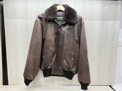 冬 US.ARMY AIR FORCE B-15 フライトジャケット AMECO USA製 レザージャケット アメカジ M ブラウン
