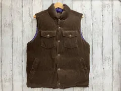 The Duffer of St. GEORGE ザダファーオブセントジョージ ダウンベスト L ブラウン×パープル