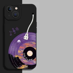 iPhone15 用ケース レトロレコード柄 ノーヒット個性的iPhone13 iPhone13 Pro iPhone13ProMax iPhone13mini シリコン保護ケース
