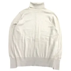美品 Niko and.. ニコアンド タートルネック センターシーム ニット セーター カットソー スリット 羊毛 SIZEM ベージュ レディース 古着 中古 USED