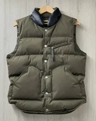 JOURNAL STANDARD ジャーナルスタンダード 襟レザー ダウンベスト サイズM モスグリーン 