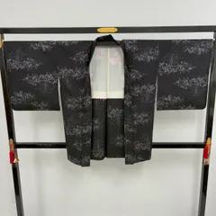 本場大島紬 羽織 一元式 裄68 素敵な絣柄 正絹 着物 MK-1910