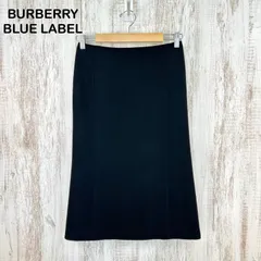 BURBERRY BLUE LABEL バーバリーブルーレーベル ウール100% タイトスカート ブラック