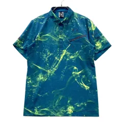 サイズ：M OAKLEY オークリー  半袖ポロシャツ スカル刺繍 総柄 グリーン系 [240101579350] ゴルフウェア メンズ ストスト