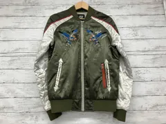 55DSL／スカジャン／モスグリーン／鳥／RN93243／Mサイズ