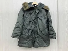 ALPHA アルファ フライトジャケット 3a382 n-3a カーキ メンズ Sサイズ