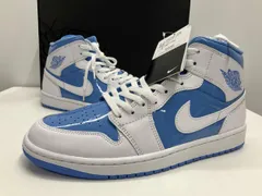 【箱付き】 nikb ナイキ AIR JORDAN 1 MID WHITE LEGEND BLUE エアジョーダン1 ミッド ホワイト レジェンドブルー FZ2142 117 28cm