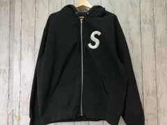 Supreme シュプリーム S Logo Zip Up Hooded Sweatshirt ジップアップパーカー ブラック M 