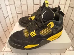 NIKE ナイキ スニーカー DH6927-017 Air Jordan 4 Retro Thunder 27.5cm ブラック イエロー スポーツ