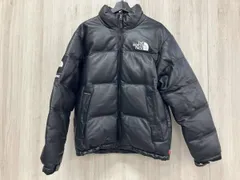 THE NORTH FACE ザノースフェイスND917021 supreme シュプリーム レザーダウン ダウンジャケット Mサイズ ブラック