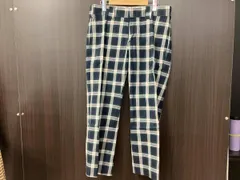 Dickies/綿パン/UM892GC チェックパンツグリーン　Mサイズ