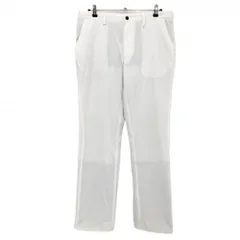 アディダス 中綿パンツ 白 3ラインシルバー 裾ドローコード メンズ O/XG ゴルフウェア adidas