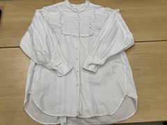 45rpm コットン ピンタック シャツワンピース 白 日本製 - メルカリ