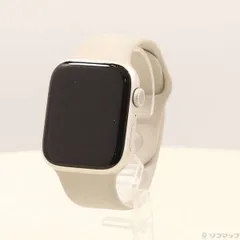 〔中古品〕 Apple Watch Series 9 GPS 45mm スターライトアルミニウムケース スターライトスポーツバンド【377】