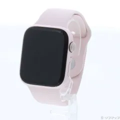 〔中古品〕 Apple Watch Series 9 GPS 45mm ピンクアルミニウムケース ライトピンクスポーツバンド【377】