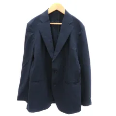 テットオム TETE HOMME テーラードジャケット ミドル丈 シングルボタン 無地 M 紺 ネイビー /YK38 ■MOのサムネイル