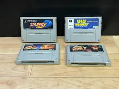 【スターフォックス】【スペースインベーダー】【ストリートファイターII】【ストリートファイターIIターボ】スーパーファミコン mJJ329 ● ★