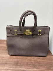◎ M.U.L. エムユーエル　トートバッグ　ブラウン　ダークグレージュ　ハンドバック