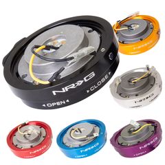 NRG Innovationsステアリングボスキットパープルウィンカーレバー付き